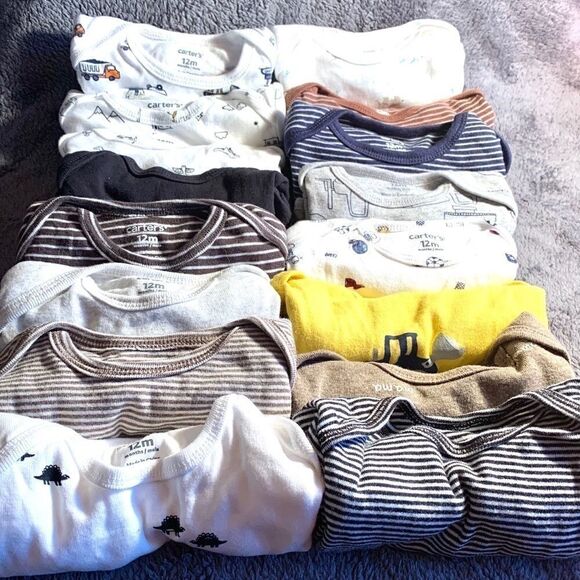 Bundle of 22 3 Snap Onesies 👶 - Picture 3 of 5